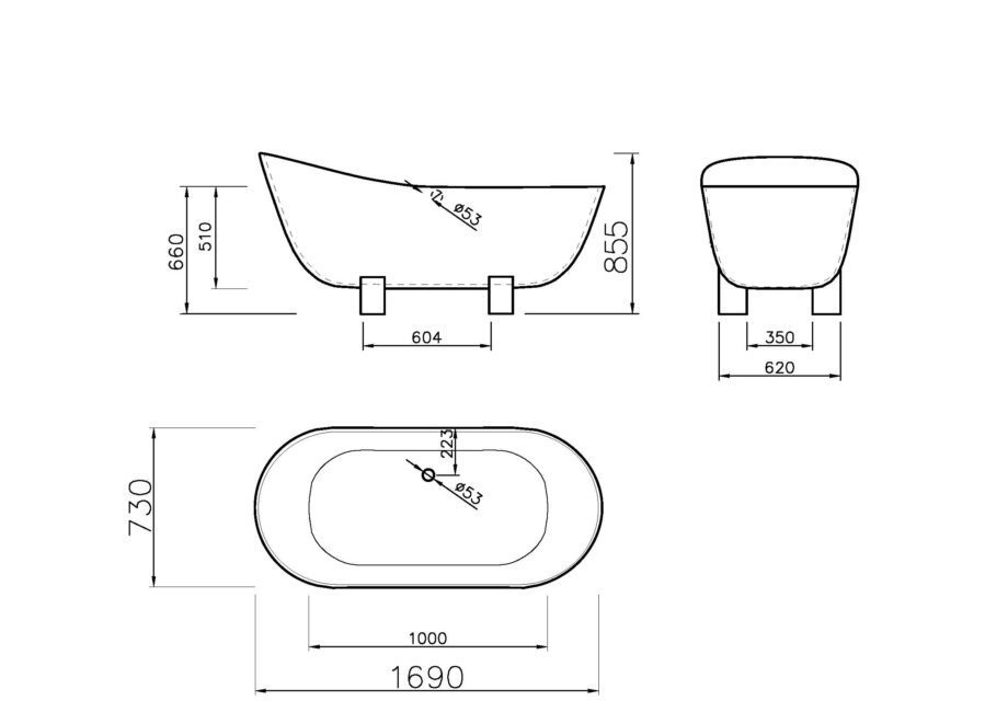 Bath Vispool Pero 169 right