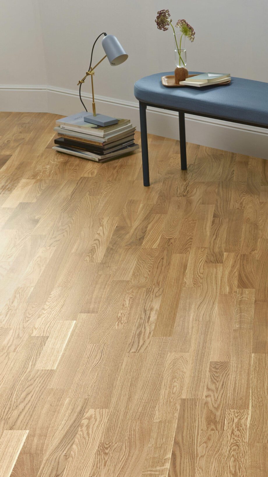 Parquet Tarkett, Pure, Oak Nature TreS, 3-strip, brushed, Proteco Natura mat lacquer