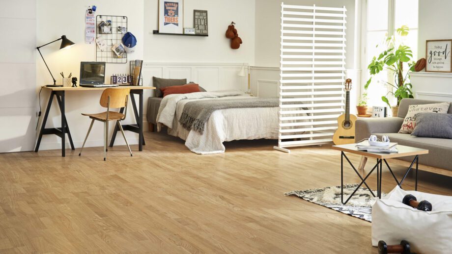 Parquet Tarkett, Viva, Oak, 3-strip, Proteco lacquer