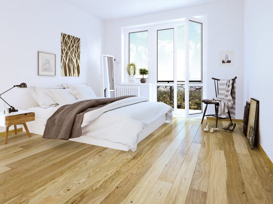 Parquet Oak, Piccolo Askania, 1-strip, beveled, semi-glossy lacquer 5G click