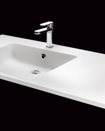 Washbasin PAA PIANO SILK silkstone - bowl on left