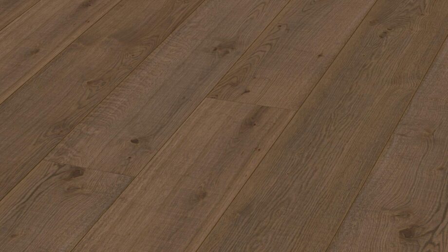 Parquet Meister Lindura Olive grey Authentic oak, vintage structure brushed, 1-strip, naturally oiled