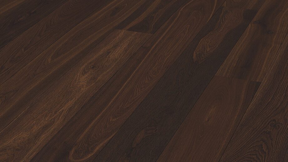 Parquet Meister Smoked oak lively, 1-strip, brushed, matt lacquered PD400