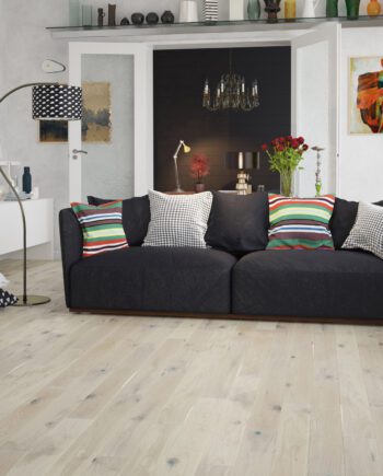 Parquet Oak, Country White 2, 1-strip, beveled, brushed, natural oil 1.1
