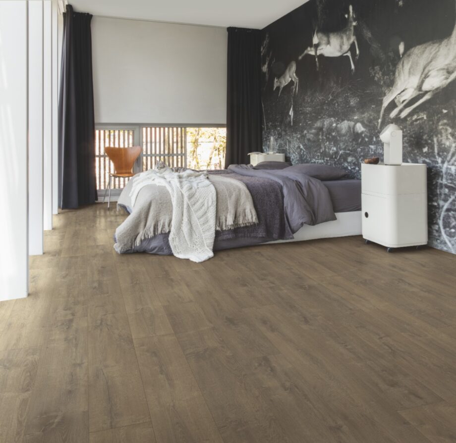 LVT Vinyl QUICK STEP, Balance Click plus, Velvet Oak Brown, beveled