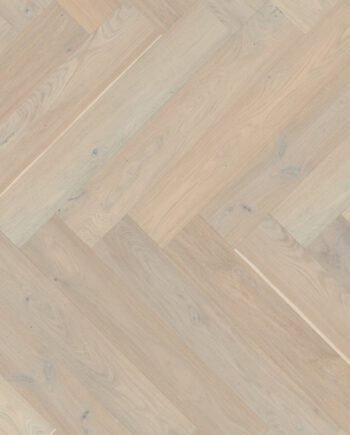 Parquet Oak, ter Hürne, Oak sand grey, herringbone, brushed, beveled, natural oil-treated