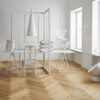 Herringbone parquet oak, Tarkett, Segno Oak, brushed, beveled, hardwax oil, left modular – view 2 Herringbone parquet oak, Tarkett, Segno Oak, brushed, beveled, hardwax oil, left modular – 2