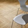 Herringbone parquet oak, Tarkett, Segno Oak, brushed, beveled, hardwax oil, left modular – view 3 Herringbone parquet oak, Tarkett, Segno Oak, brushed, beveled, hardwax oil, left modular – 3