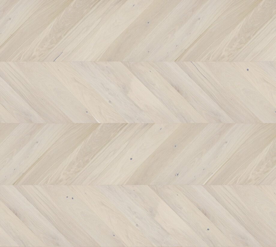 Parquet Oak, Trivor, 1-strip, beveled, brushed, matte lacquer, french herringbone