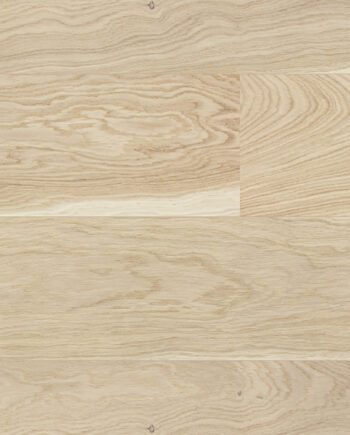 Parquet Oak, Oak Nordic London, 1-strip, brushed, beveled, white extra matte lacquer 5-11%