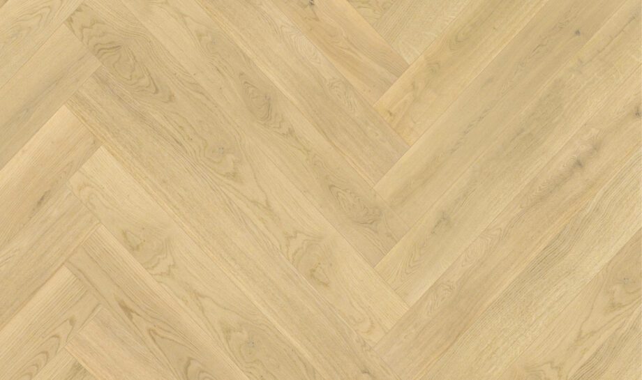 Parquet Oak, EstaParket, Oak Herringbone AB Pure Line, beveled, brushed, lacquer 5%, herringbone