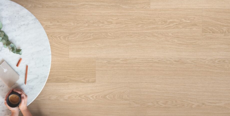 LVT Vinyl QUICK STEP, Pulse Click Plus, Pure oak blush, beveled