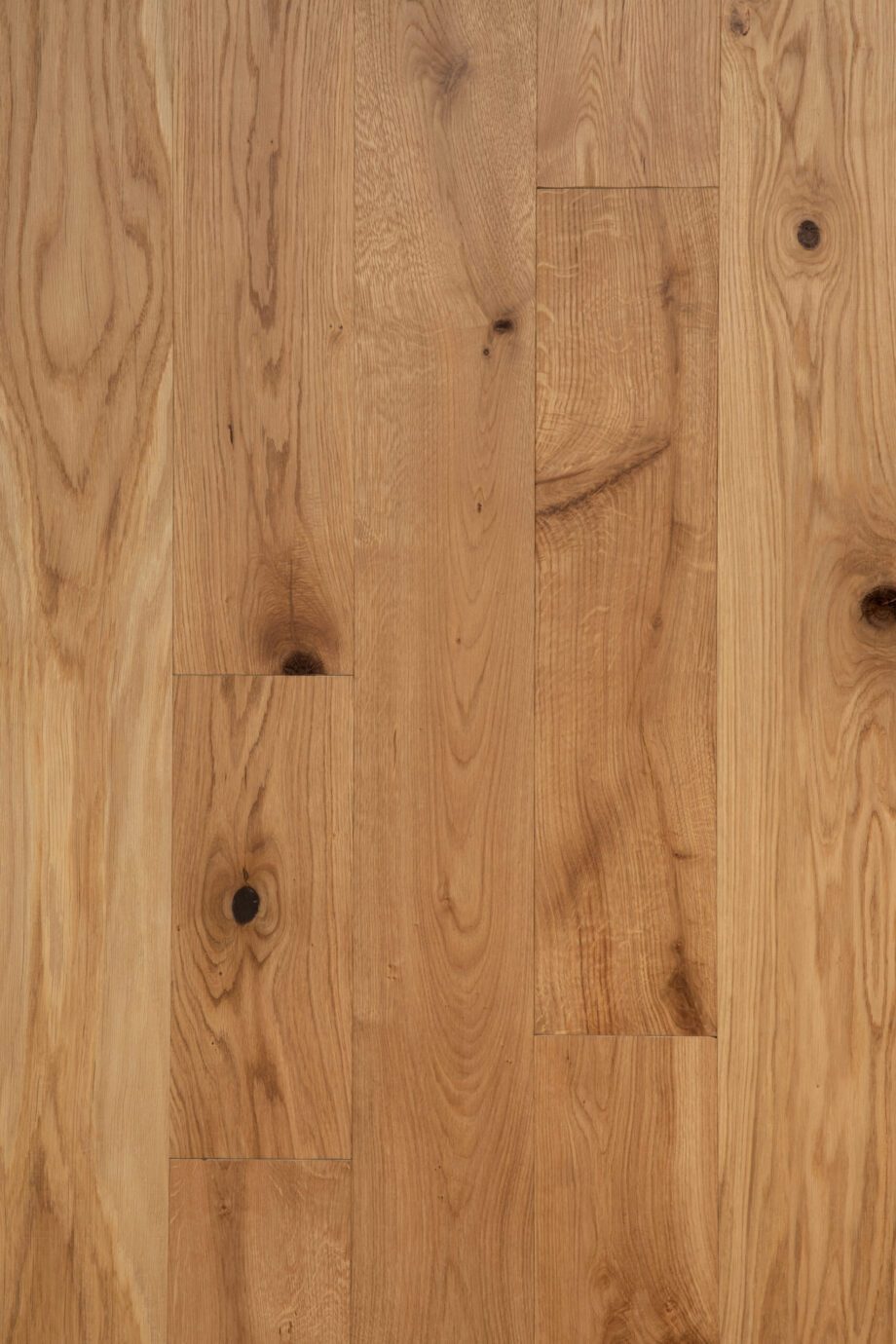 Solid oak country floorboards 120mm, beveled 4 sides, sanded, unfinished