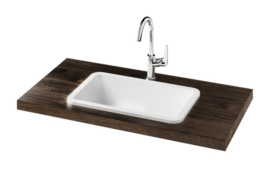 Washbasin PAA OPUS IN matt Silkstone drop-in, without overflow