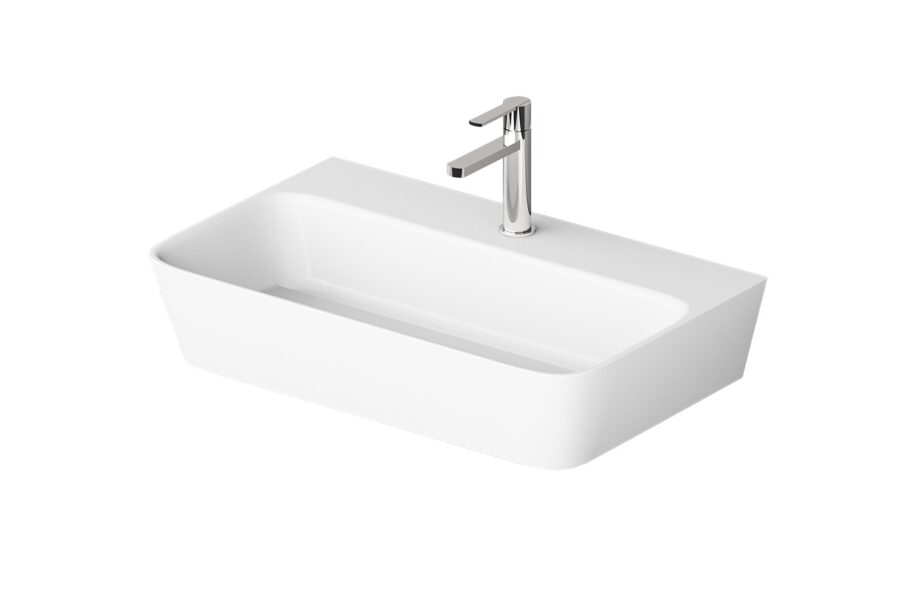 Washbasin PAA QUADRO cast stone, wall-mounted or overhead sink