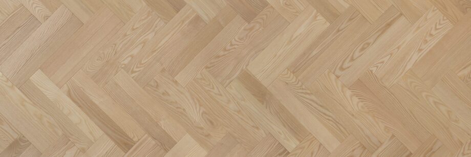 Herringbone parquet ash natur, beveled 4 sides, oiled – 2
