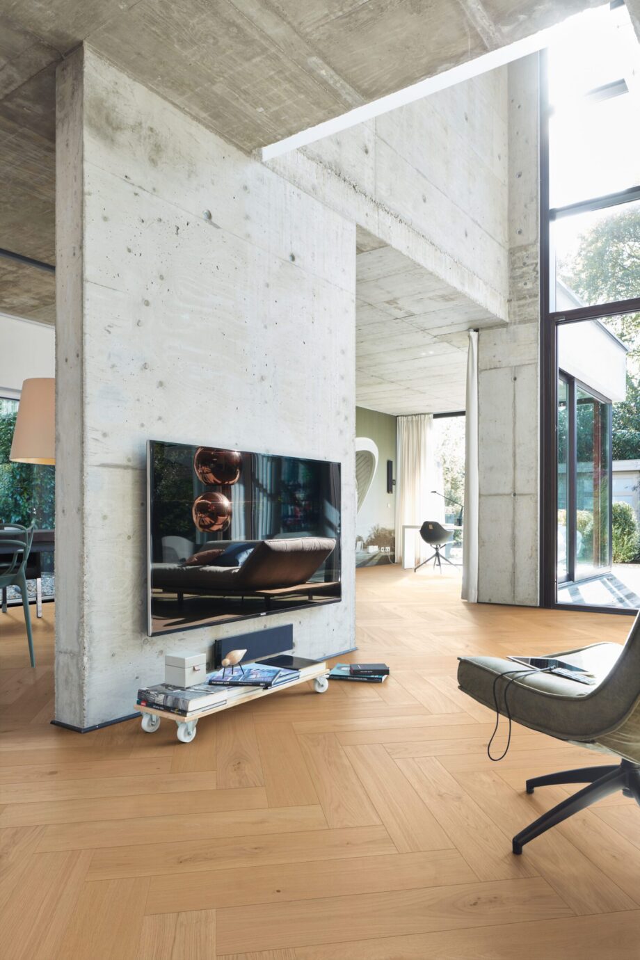 Herringbone parquet Meister Lindura Classic Pure oak, brushed, ultra matt lacquered – 2