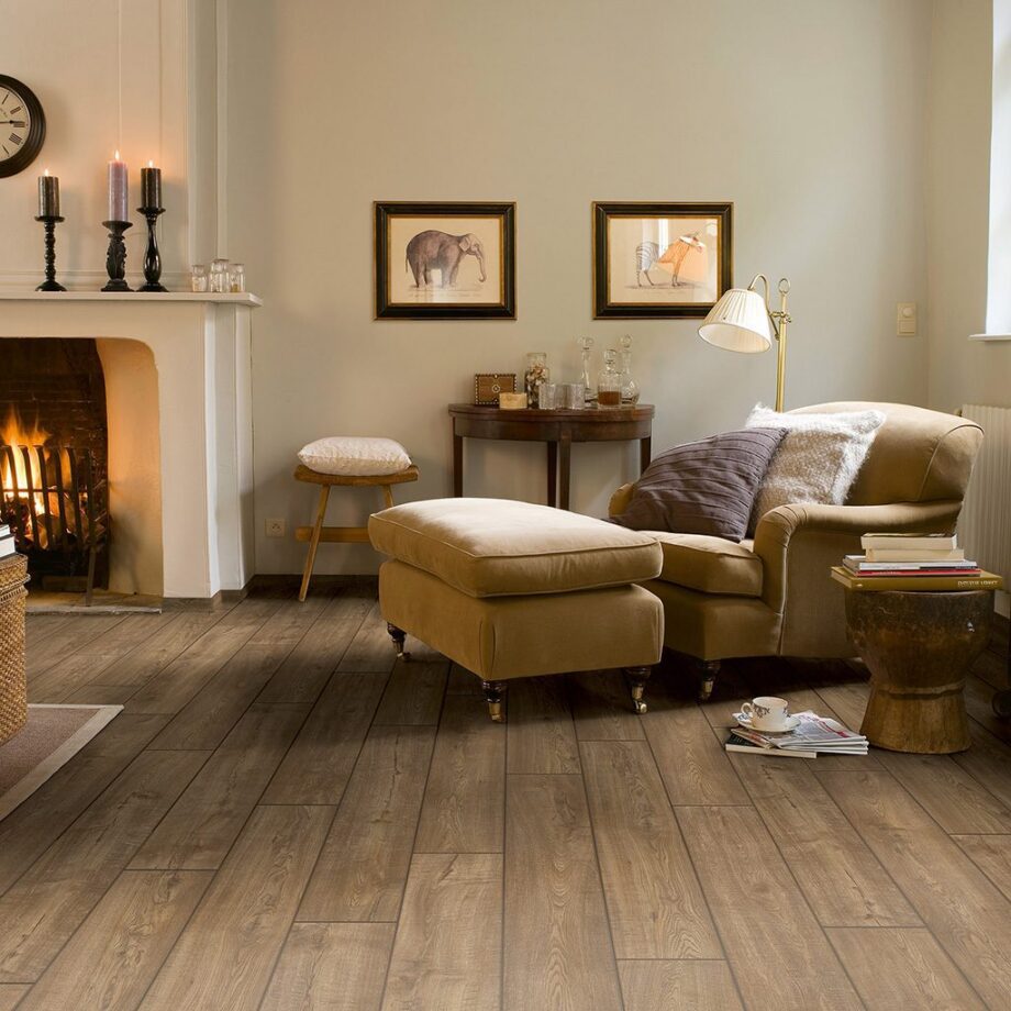 Laminate Quick-Step IMPRESSIVE SCRAPED OAK GREY BROWN – 2