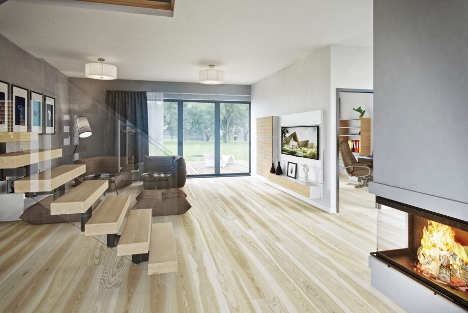 Parquet Ash, Grande Milkshake, 1-strip, no bevel, stained, matt lacquer – 5
