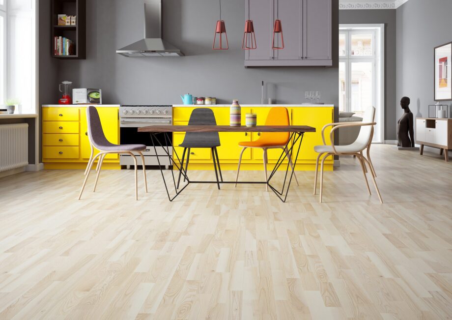 Parquet Ash, Molti Milkshake, 3-strip, stained, matt lacquer – 4