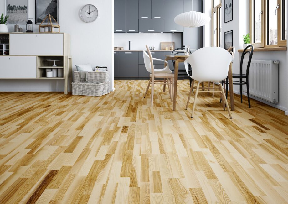 Parquet Ash, Molti Saimaa, 3-strip, lacquer – 3
