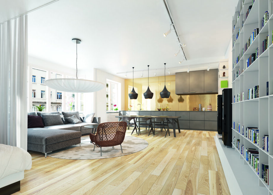 Parquet Ash, Piccolo Saimaa, 1-strip, beveled, lacquer – 2