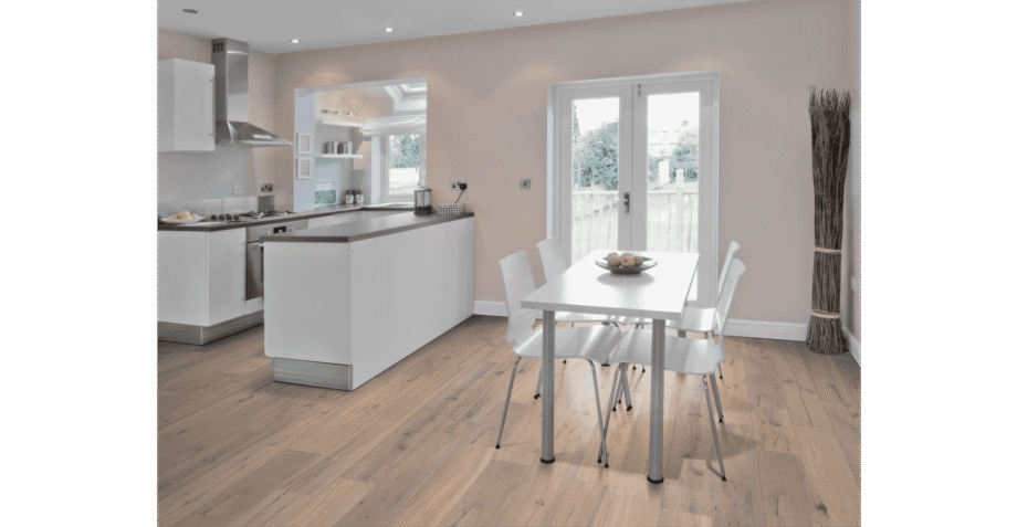 Parquet Oak Classic, 1-strip, brushed, white oiled – 10