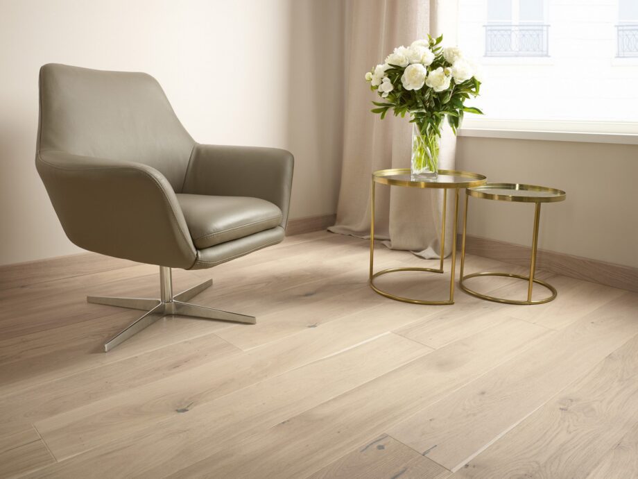 Parquet Oak, Grande Biscuits, 1-strip, beveled, brushed, stained, natural oil – 3