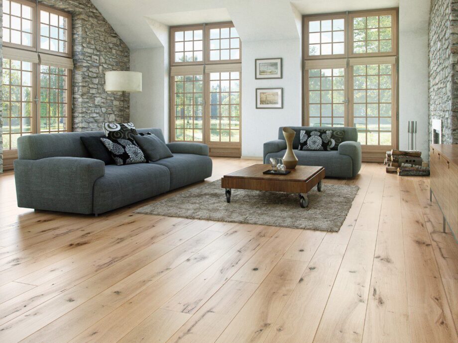 Parquet Oak, Grande Ivory, 1-strip, beveled, brushed, stained, natural oil – 2