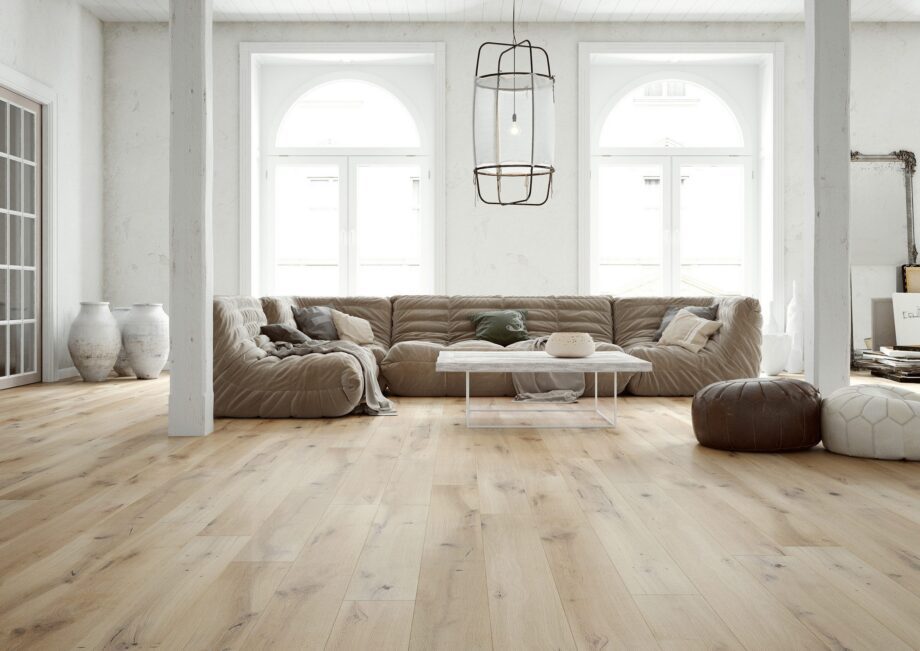 Parquet Oak, Grande Ivory, 1-strip, beveled, brushed, stained, natural oil – 3