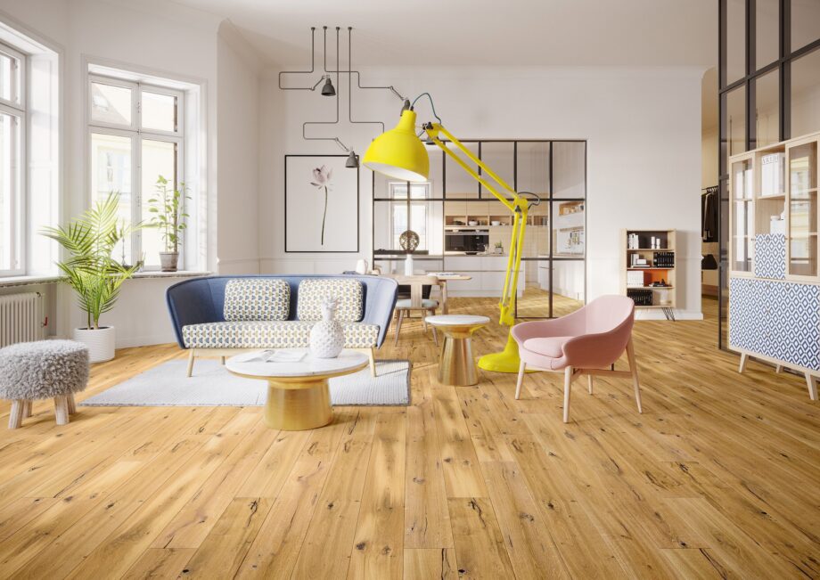 Parquet Oak, Grande Madeira, 1-strip, beveled, brushed, matt lacquer – 2