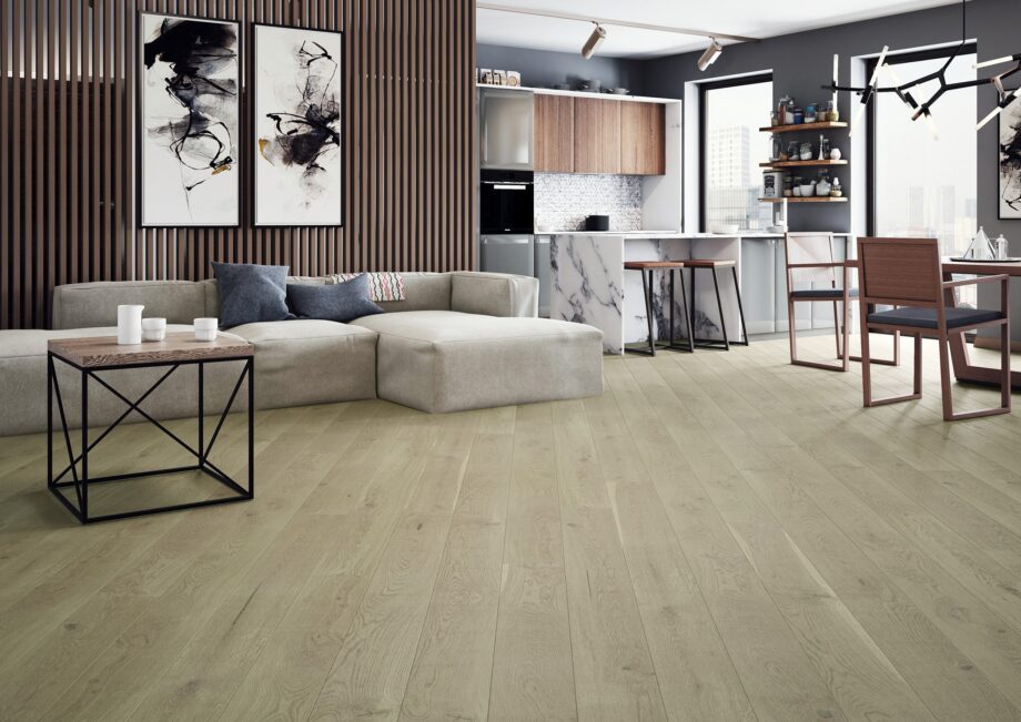 Parquet Oak, Grande Nude, 1-strip, beveled, brushed, stained, matt lacquer – 2