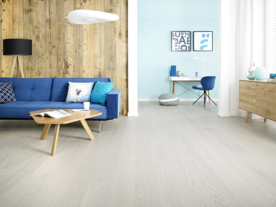 Parquet Oak, Grande White Truffle, 1-strip, stained, matt lacquer – 3