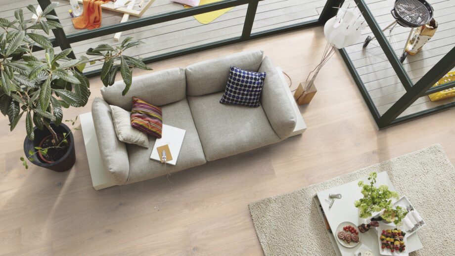 Parquet Meister Limed off-white oak lively, 1-strip, brushed, matt lacquered PD400 – 2