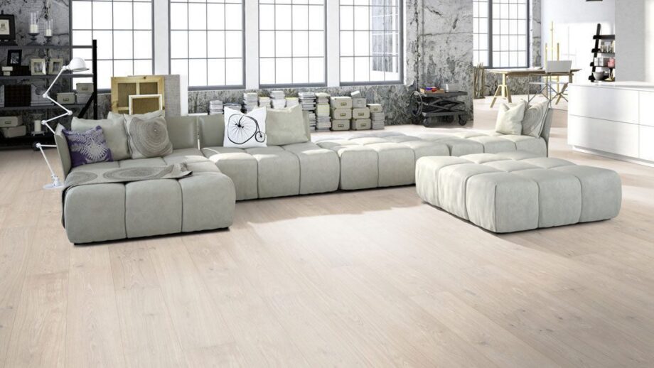 Parquet Meister Limed white oak lively, brushed, 1-strip, matt lacquered – 2