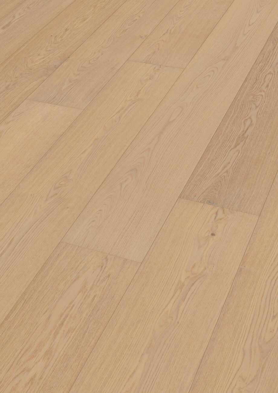 Parquet Meister Lindura Natural alabaster oak, brushed, 1-strip, matt lacquered – 2