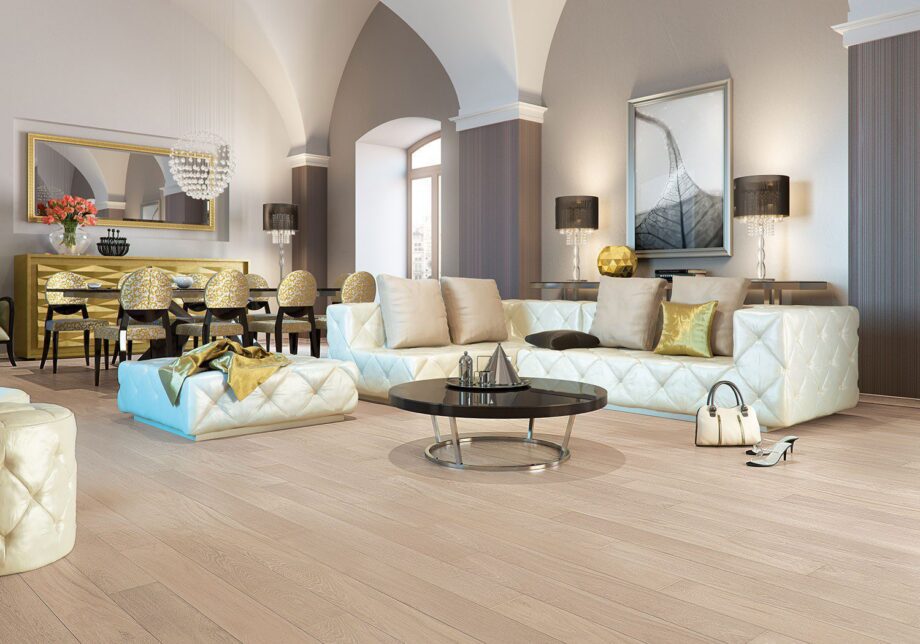 Parquet Oak, Piccolo Coconut, 1-strip, beveled, brushed, stained, natural oil – 2