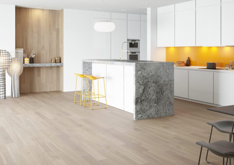 Parquet Oak, Piccolo Coconut, 1-strip, beveled, brushed, stained, natural oil – 3