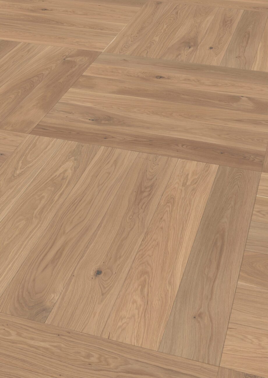 Parquet Oak, ter Hürne, Oak light beige, brushed, beveled, natural oil-treated – 2
