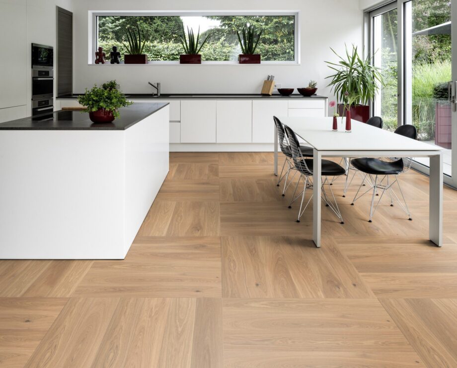 Parquet Oak, ter Hürne, Oak light beige, brushed, beveled, natural oil-treated – 4