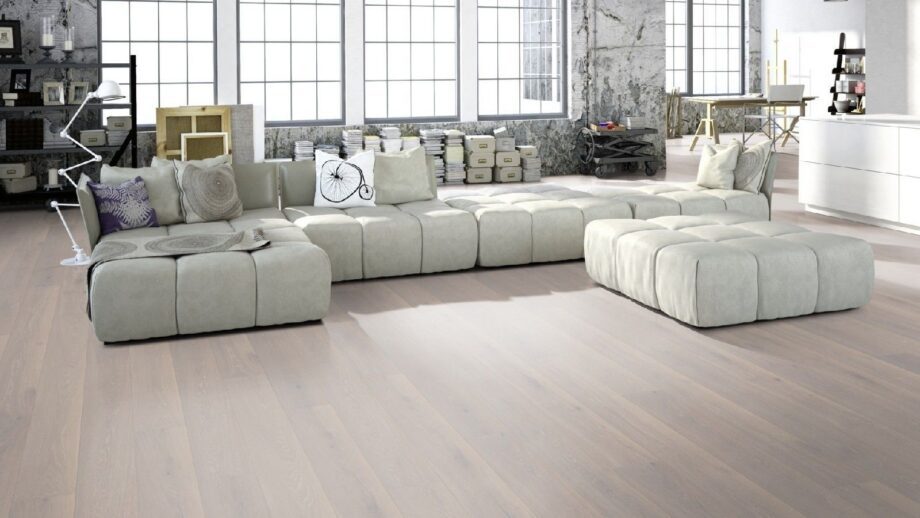Parquet Tarkett, Elegance, Oak Sterling, brushed, 4 sides beveled, 1-strip, Proteco Hardwax Oil – 5