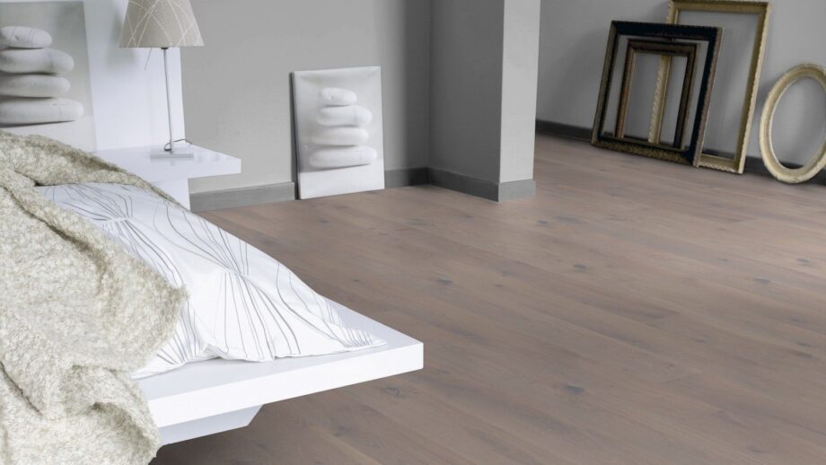 Parquet Tarkett, Heritage, Oak Urban Grey, brushed, 2 sides beveled, 1-strip, Proteco Hardwax Oil – 3