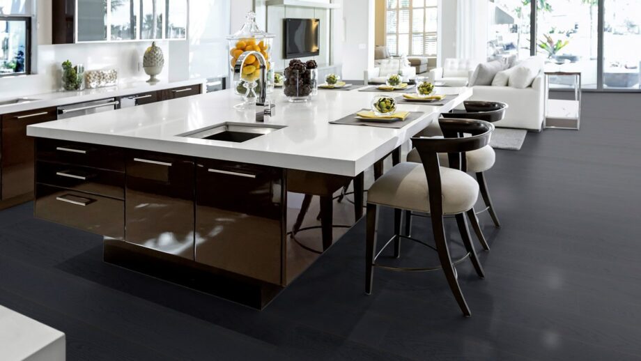 Parquet Tarkett, Play, Oak Charcoal Plank, brushed, 1-strip, 2 sides bevelled, Proteco Natura stained – 2