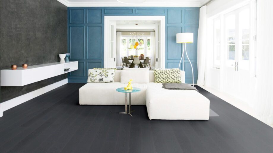 Parquet Tarkett, Play, Oak Charcoal Plank, brushed, 1-strip, 2 sides bevelled, Proteco Natura stained – 4