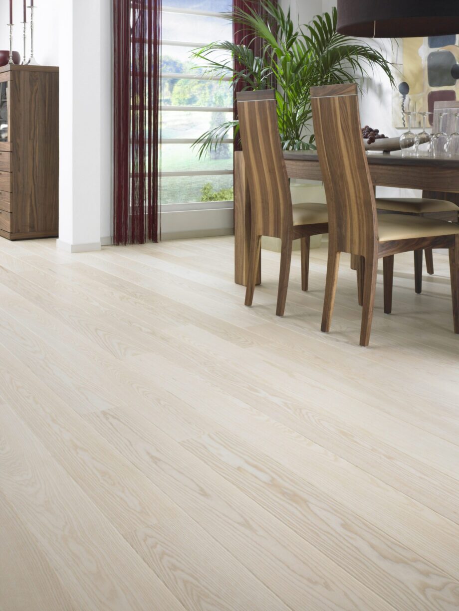 Parquet Tarkett, Shade, Ash Linen White Plank, 1-strip, 2 sides bevelled, Proteco Natura mat lacquer – 2