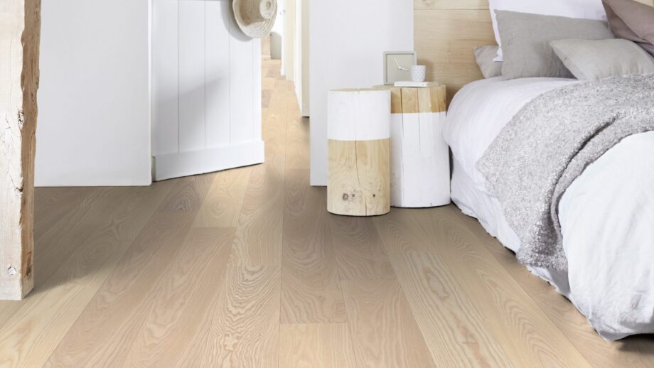 Parquet Tarkett, Shade, Ash Linen White Plank, 1-strip, 2 sides bevelled, Proteco Natura mat lacquer – 3