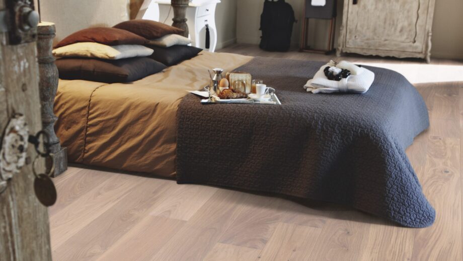 Parquet Tarkett, Shade, Oak Satin White Plank, 1-strip, 2 sides bevelled, Proteco Hardwax Oil – 6