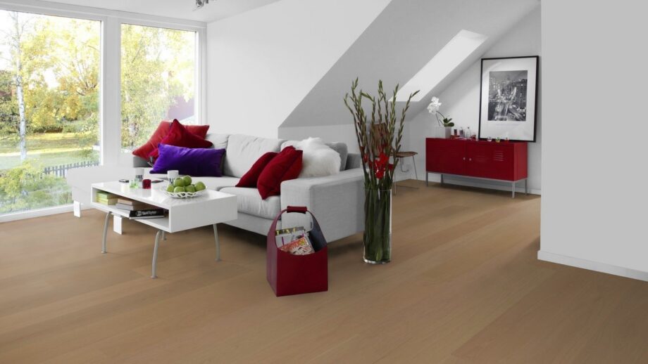 Parquet Tarkett, Vintage, Oak Montpellier, brushed, 2 sides beveled, 1-strip, partial saw marks, Proteco Hardwax Oil – 5