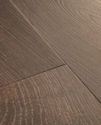 Vinyl parquet SPC Quick Step autumn oak chocolate alpha medium planks, beveled