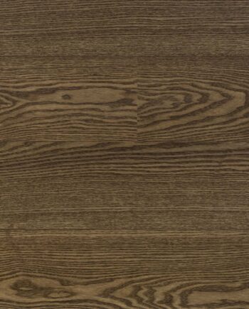 Parquet ash, elegant walnut color, 1-strip, brushed, beveled, extra mat lacquer 5%